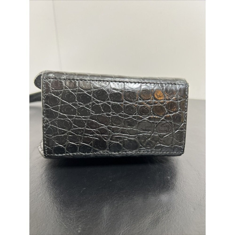 Vintage Albert Nipon Embossed Leather Crossbody B… - image 6